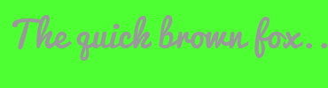 Image with Font Color 999999 and Background Color 4DFF33